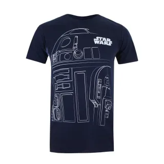 Star Wars - T-shirt - Homme (Bleu marine / Blanc)