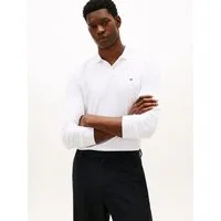 Tommy Hilfiger Langarm-Poloshirt L/S LIQUID COTTON REG POLO mit Jersey und Markenlabel unifarben, casual, regular fit, Baumwolle, Polokragen