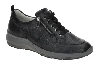 Waldl?ufer 831001 M-TONIA Slipper Schwarz Glattleder bequem & leicht