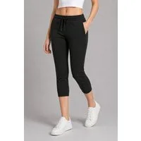 ROSS CAMP 3/4-Hose Damen - Jogginghose mit Kordelzug, Sporthose, Caprihose mit Elastikbund, bequem, Baumwollmix, atmungsaktiv