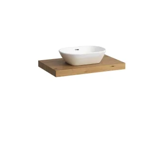Laufen Waschtisch-Platte LANI 495x785x65 mit Aussschnitt mittig H4046511122671