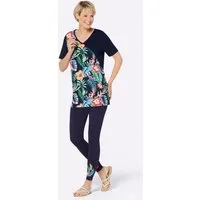 Sieh an! Jumpsuit Shirt + Leggings (2-tlg) Länge Shirt ca. 74 cm, Leggings Innenbeinlänge ca. 71 cm