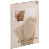 Hama Tagebuch Baby Tagebuch für Mädchen und Jungen "Baby Feel", 44 Seiten