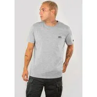 Alpha Industries Rundhalsshirt BASIC T SMALL LOGO Baumwolle, regular fit