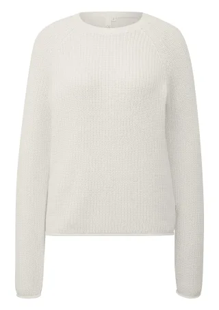 qs - Strickpullover creme - Gr. - L