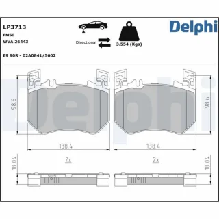 Delphi Bremsbel?ge vorne Mercedes Glc S-Klasse