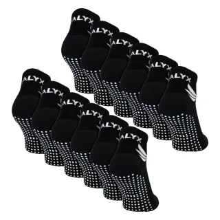 12er-Pack Herren Bambus Knöchelsocken mit Grip | Verstärkte Ferse & Zehen, weiche rutschfeste Socken