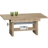 Stolkom Sp.z.o.o. Couchtisch Event höhenverstellbar, ausziehbar, BxHxT 110-150x48-63x65 cm, Höhenverstellbar mit Liftmechanik und ausziehbar in 3 Farbausführungen