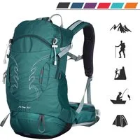 TAN.TOMI Wanderrucksack 30L Großer Wanderrucksack mit Rückenbelüftung, Wasserdicht, mit Regenschutz für Outdoor Reisen Camping Trekking