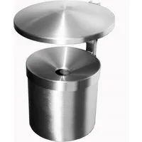 Szagato Aschenbecher Wand Aschenbecher mit Dach Aluminium Wandascher rostfrei, Made in Germany