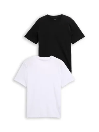 Tom Tailor - T-Shirts aus Baumwolle im 2er-Pack white 2 - Gr. - XXL