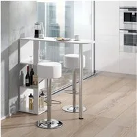 Vicco Bartisch Vincent, Weiß, 113 x 40 cm mit 2 Barhockern (3-St)