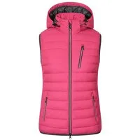 Blue Wave Steppweste Damen Weste Nathalie gesteppt Kapuze - Damenweste Outdoor-Weste leicht Abnehmbare & verstellbare Kapuze, 2-Wege-Reißverschluss, Taschen