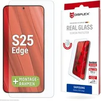 Displex Displayschutzglas Real Glass Screen Protector für Samsung Galaxy S25 Edge, Displayschutzfolie, Schutzfolie, Bildschirmschutz, kratz- & stoßfest