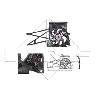 NRF K?hlerl?fter Opel Vectra B 47013