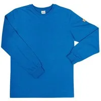 Ismont T-Shirt ESD Langarm T-Shirt antistatisch Royal – ISMONT ISM 6638