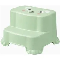 Mojawo Fußhocker Kinder Tritthocker Trittstufe Hocker Kunststoff Grün rutschfest