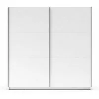 Deine Möbel 24 Schwebetürenschrank ARLO II Kleiderschrank mit Schiebetüren, Breite 150,6 oder 200,6 cm (Set, 1-St., mit Stauraum, praktisch & modern) Kleiderschrank in Weiß matt, Graphit, Eiche Artisan & Eiche Sonoma