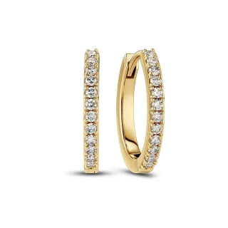 Sif Jakobs Jewellery Creolen Lab Grown SJ-E2511-WD-YG
