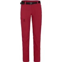Bergson Outdoorhose MENA (slim) Damen Wanderhose, vielseitig, pflegeleicht, Kurzgrößen, dunkelrot