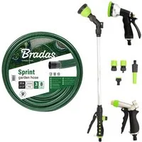 Stabilo Sanitär Gartenschlauch 1/2 Zoll Sprüh- und Gießset mit Spritze, Brause und Schlauch 15 m
