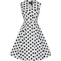 Hearts & Roses London A-Linien-Kleid Clarissa Polka Dot Punkte Vintage Retro 50er