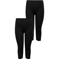 ONLY CARMAKOMA Leggings 2er-SET 3/4 Stretch Übergrößen (2-tlg) 2er-SET CARTIME CALF LEGGINGS JRS