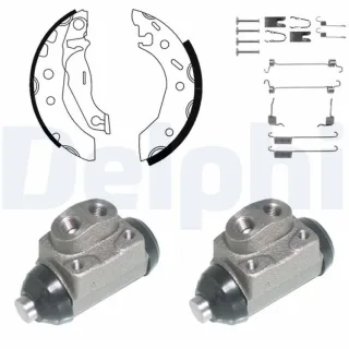 Delphi Bremsbacken vormontiert hinten Ford Fiesta Puma Mazda 121