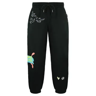 Puma x Kidsuper Studios Stretch Taille Black Mens Graphic Joggers 598991 01