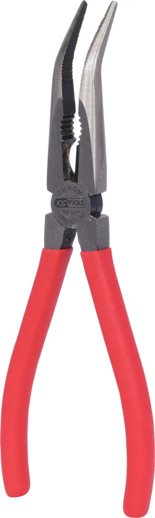 KS Tools Flachrundzange, gebogen rot - 115.1319