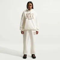 Nike Sportswear Kapuzensweatshirt W NSW PHNX FLC OS GFX HDY mit Kordelverschluss, atmungsaktives Material, gerader Abschluss