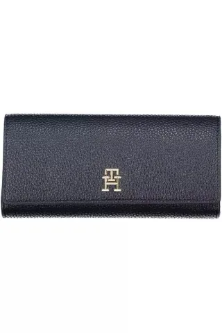 Th Wallet Geprägtes Leder Marineblau