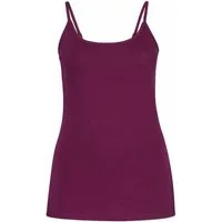 YESET Trägertop Top Träger Tanktop Shirt ärmellos Beere 484682 Rundhalsausschnitt