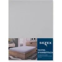 SETEX Spannbettlaken Frottee, Frottee, Gummizug: rundum, (1 Stück), uni, Frottee