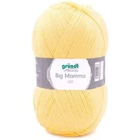 Gründl Wolle 400g Big Mamma uni Großknäuel Strickgarn Häkelgarn Häkelwolle, 1040,00 m (Wolle zum Stricken und Häkeln, pflegeleicht, waschbar, schnell trocknend, wollartiger Charakter), Wolle ohne Schurwolle