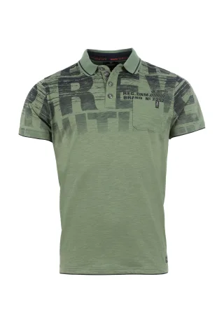 squesto - Polo 1/2 soft green - Gr. - L