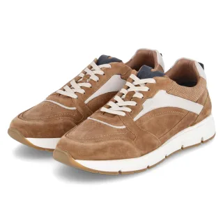 Bullboxer Low Sneaker  Braun - Gr. 45 -  Synthetik, Leder & Textil