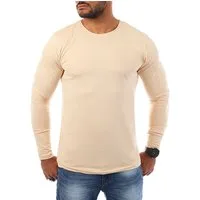 Young & Rich Langarmshirt Herren Uni Basic Longsleeve Rundhals round-Neck Unterziehshirt 2002 Rundhalsauschnitt unifarben langarm slim fit
