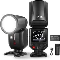 Neewer Z2PRO-C 2.4G TTL Rundkopf Blitz Speedlite für Canon, 76Ws 1/8000s HSS Aufsteckblitz, (TTL/M TCM Schalter, 7.2V/3000mAh, Kompatibel mit Godox, Upgraded UI)