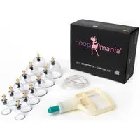 Hoopomania Massagegerät Hoopomania Schröpfen Set 12-teilig mit Schröpfgläser