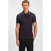 BOSS GREEN Poloshirt Paddy atmungsaktive Piqué-Webstruktur, Flachstrickkragen, gerader Schnitt