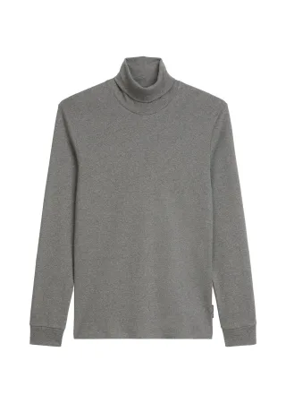 Marc OPolo Casual - DfC Longsleeve shaped graphite grey melange - Gr. - L