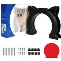 OSTWOLKE Katzenklappe L-XL Katzentür Innentür Haustiertür für Innenbereich Katzen Kätzchen
