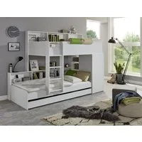 Relita Etagenbett, 2 Schlafgelegenheiten, Kleiderschrank, Regalablagen u. Bettschublade