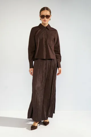 Nümph - NUFEA SKIRT black coffee - Gr. - 36