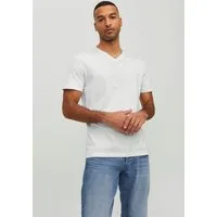 Jack & Jones V-Shirt JJEORGANIC mit V-Ausschnitt, lässig kombinierbar, ideal für Alltag unifarben, modisch, regular fit, Baumwolle, V-Ausschnitt