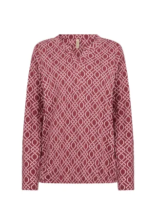 Soyaconcept - SC-FELICITY AOP 530 c dk. red combi - Gr. - XL