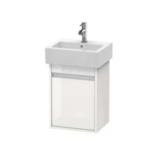 Duravit Ketho Waschtischunterbau wandhängend Weiß Hochglanz 400x320x550 mm - KT6630R2222 KT6630R2222