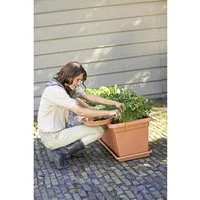 Elho Blumentopfuntersetzer Elho Untersetzer Green Basics Garden XXL tonrot 80