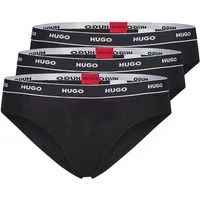HUGO Slip TRIPLET BRIEF STRIPE (Packung, 3-St., 3er Pack) mit HUGO Logo-Elastikbund